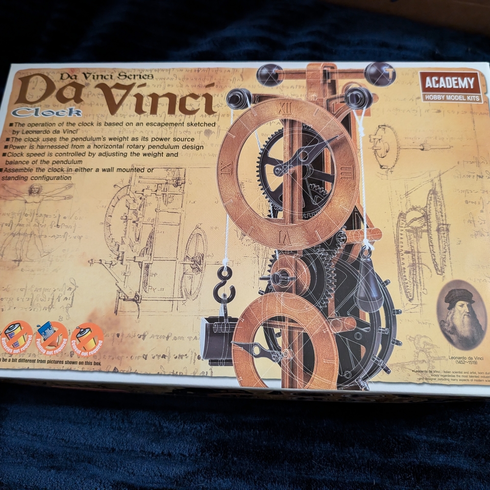 Toy For The Curious Kid --Academy Da Vinci Series Clock Building Kit